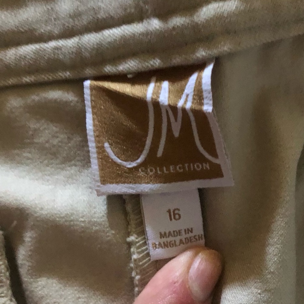 NWT Light color Khakis straight leg business casual pants size 16 - Picture 6 of 8